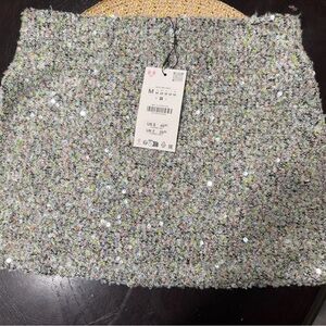 Zara Mini Skirt - Gray and Green